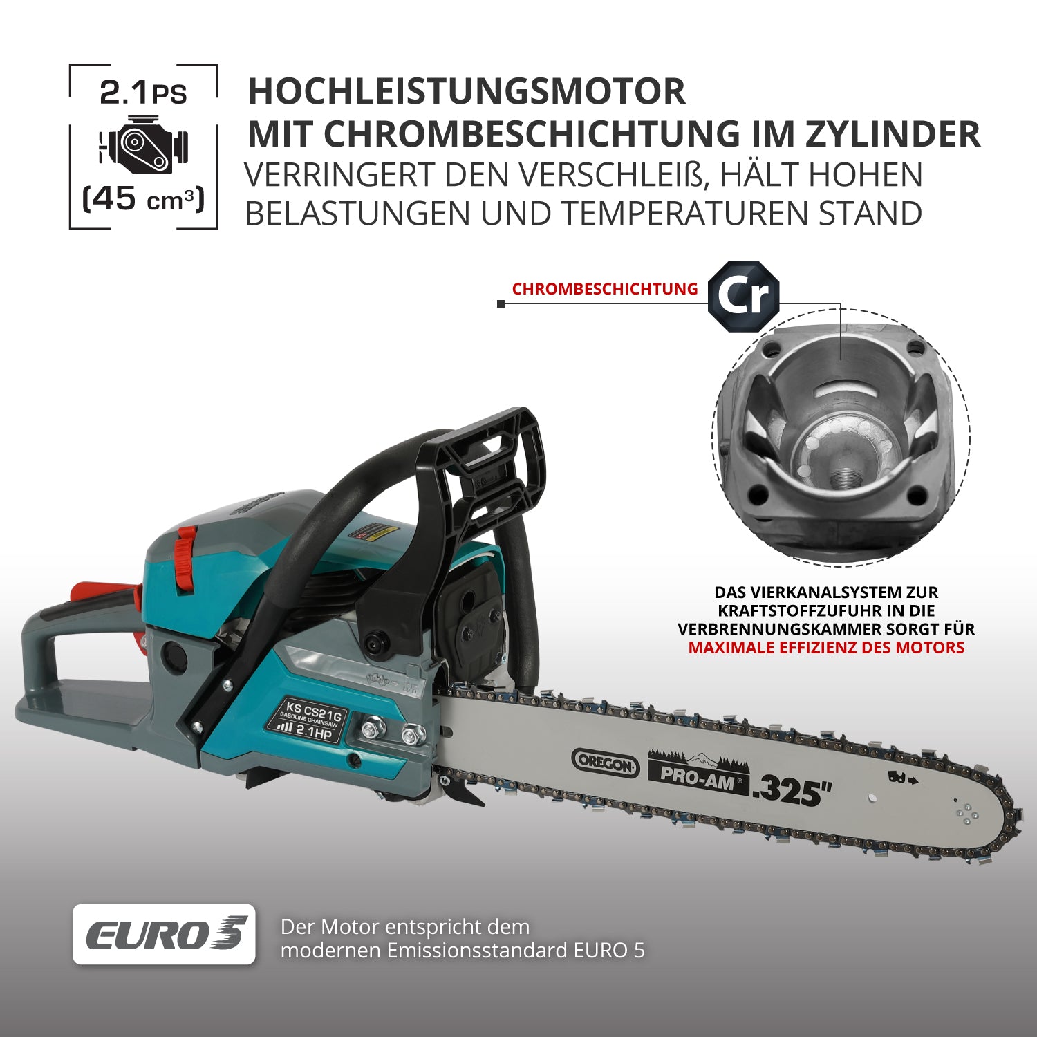 Benzinska motorna testera KS CS21G-16-1
