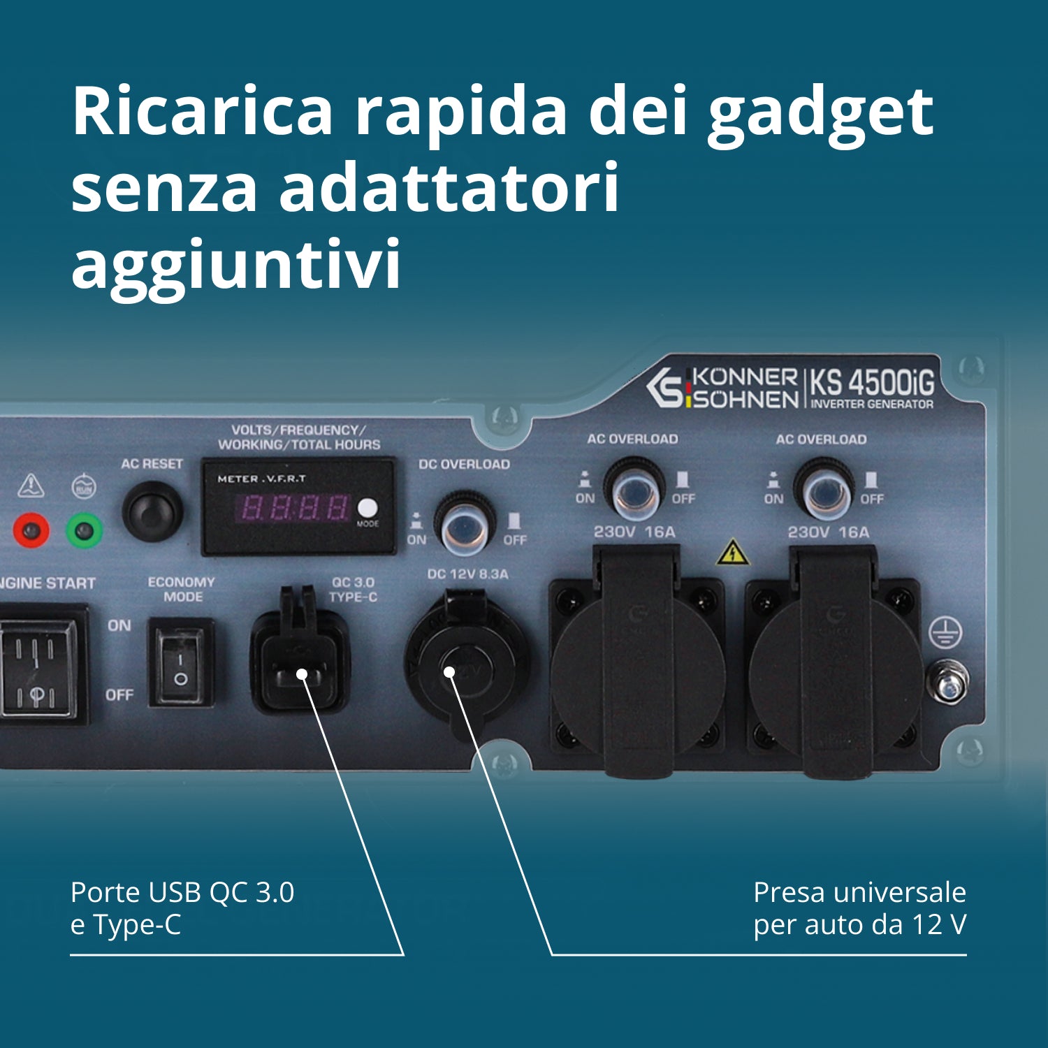 Generatore Inverter Bifuel KS 4500iG