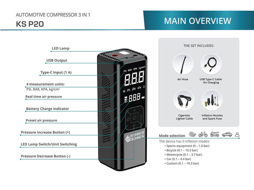 Compresor de batería KS P20