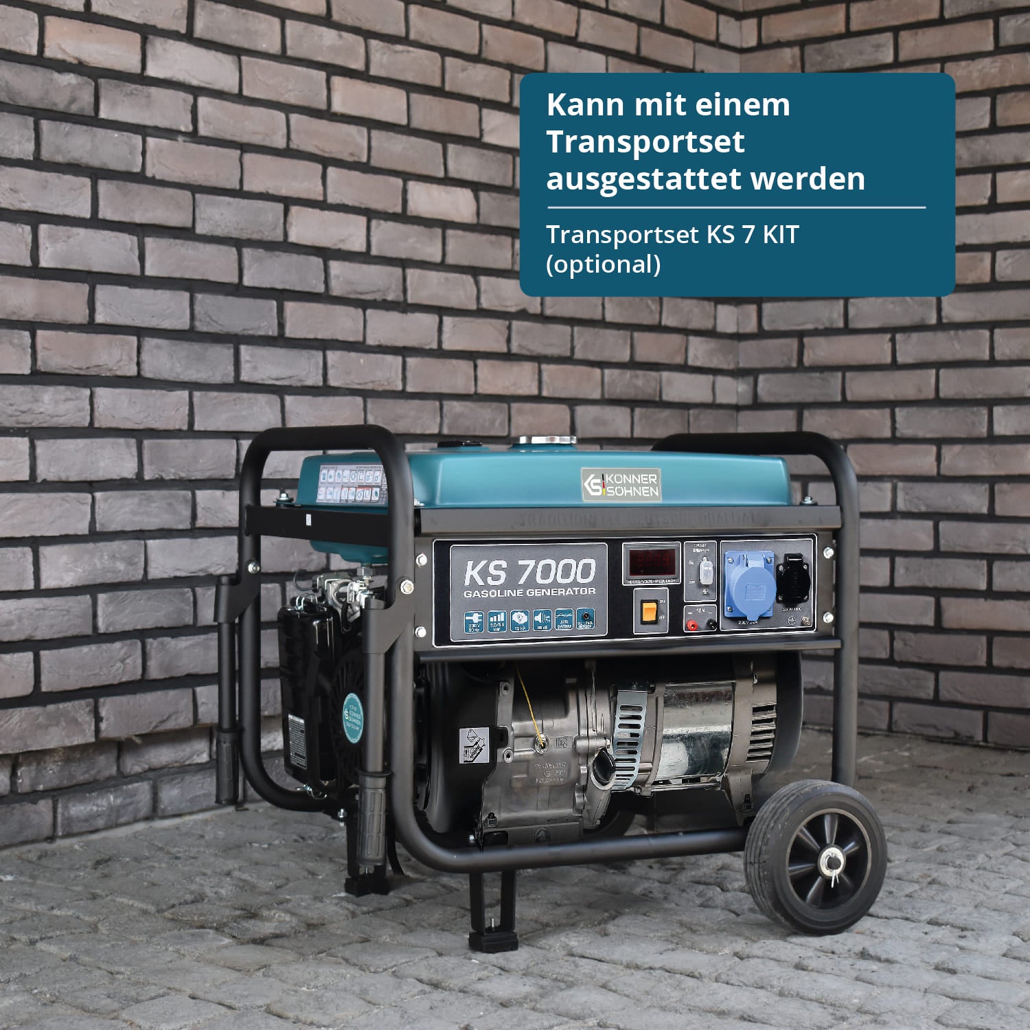 Benzingenerátor „Könner & Söhnen” KS 7000