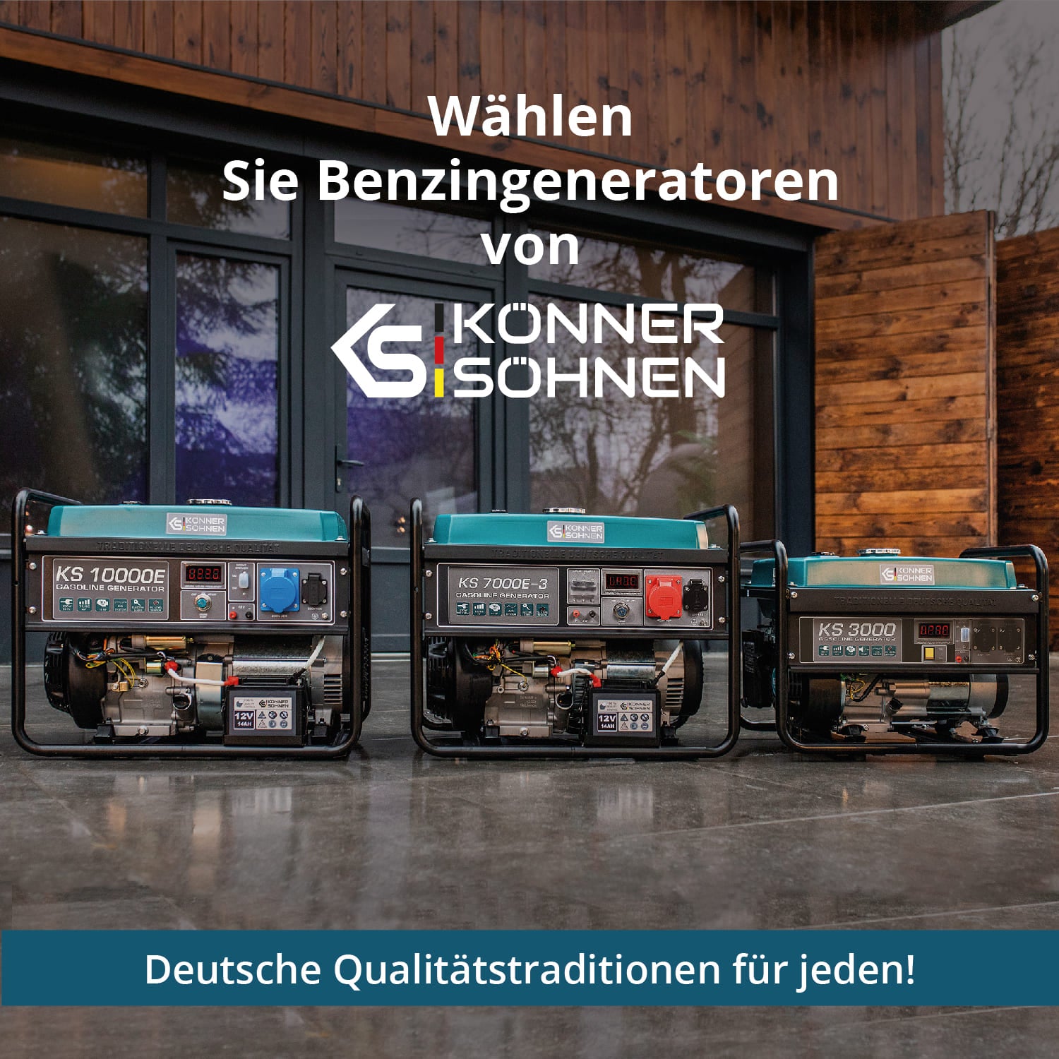 Benzingenerátor „Könner & Söhnen” KS 7000