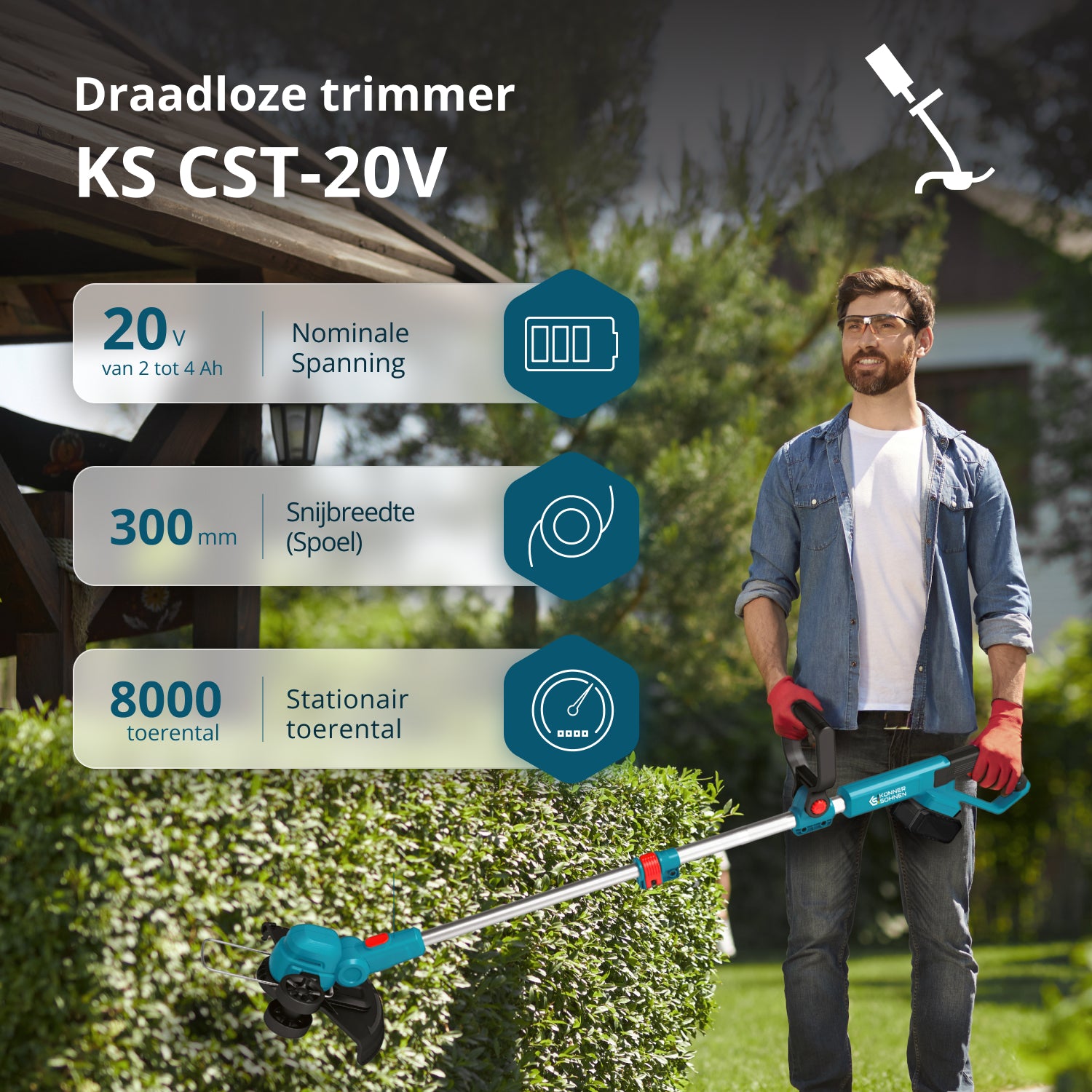 Akku-Trimmer KS CST-20V