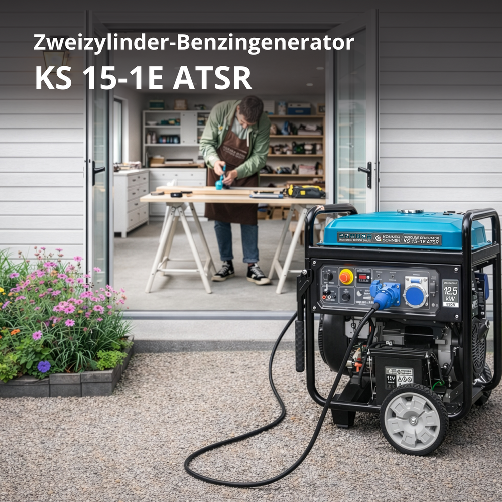 Gerador a gasolina "Könner & Söhnen" KS 15-1E ATSR