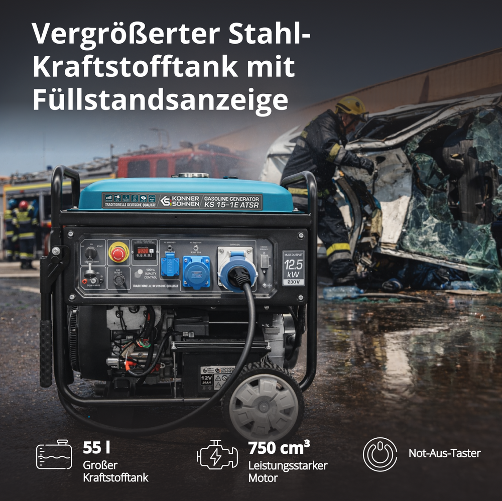 Gerador a gasolina "Könner & Söhnen" KS 15-1E ATSR