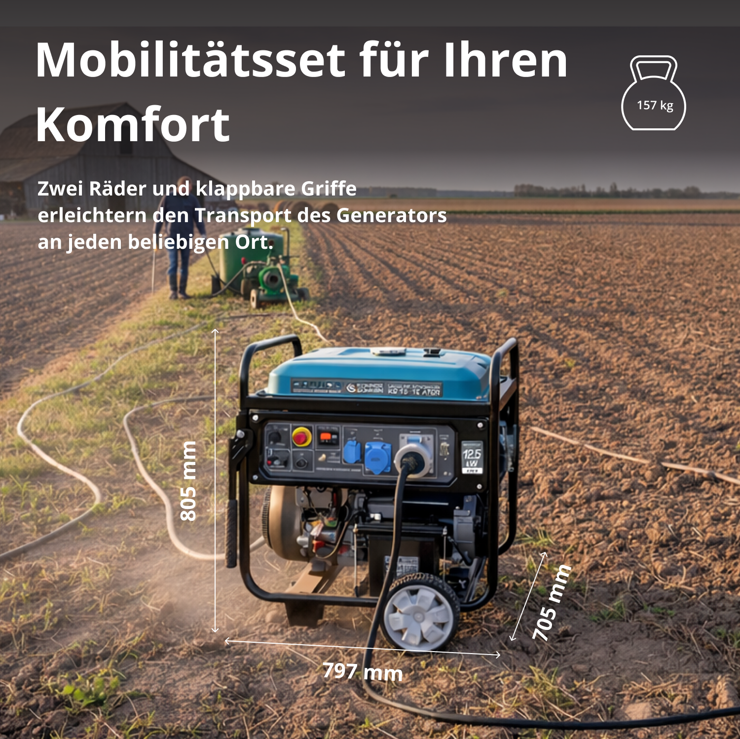 Benzingenerator "Könner & Söhnen" KS 15-1E ATSR