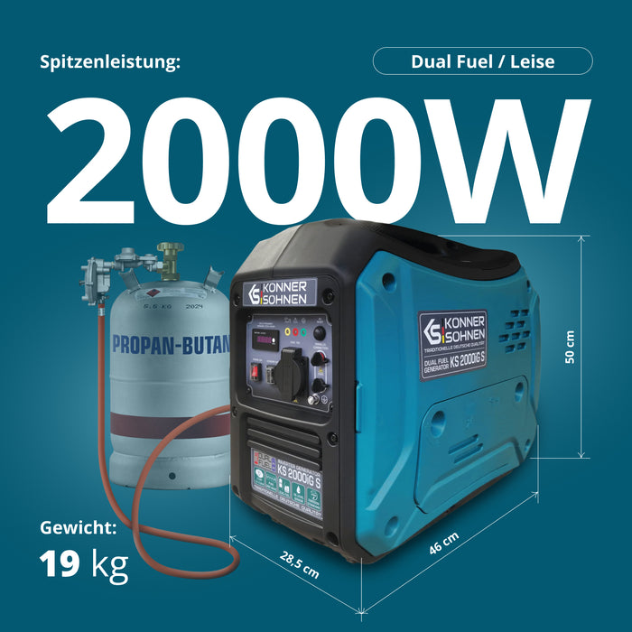 Μετατροπέας γεννήτριας LPG/βενζίνης KS 2000iG S