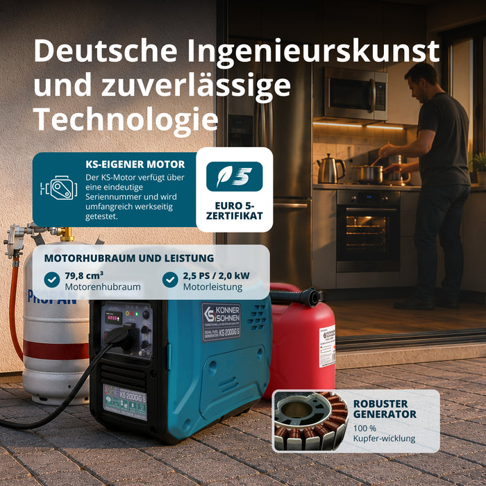 Μετατροπέας γεννήτριας LPG/βενζίνης KS 2000iG S
