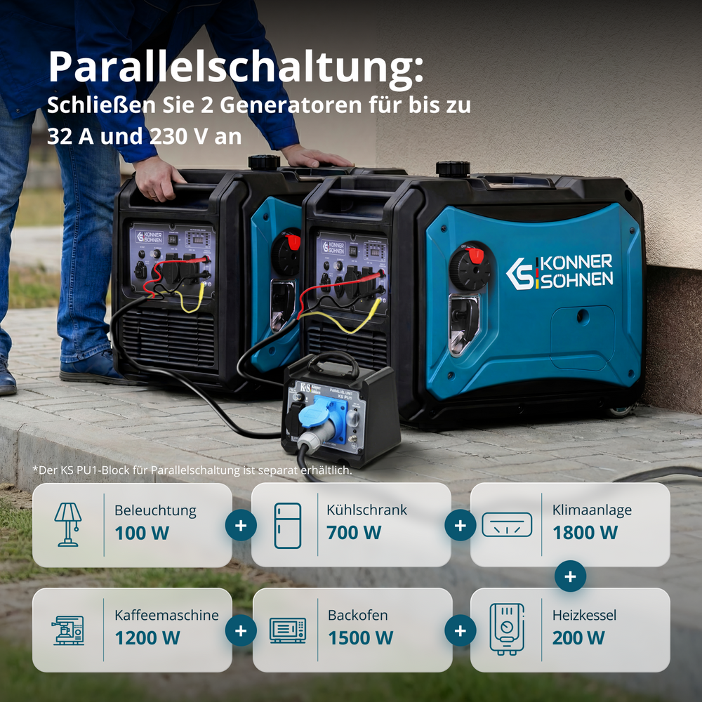 LPG/Benzin-Inverter-Generator KS 4000iEG S