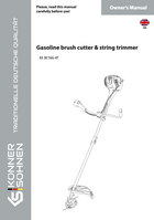 Gasoline brush cutter & string trimmer KS BC16G-4T