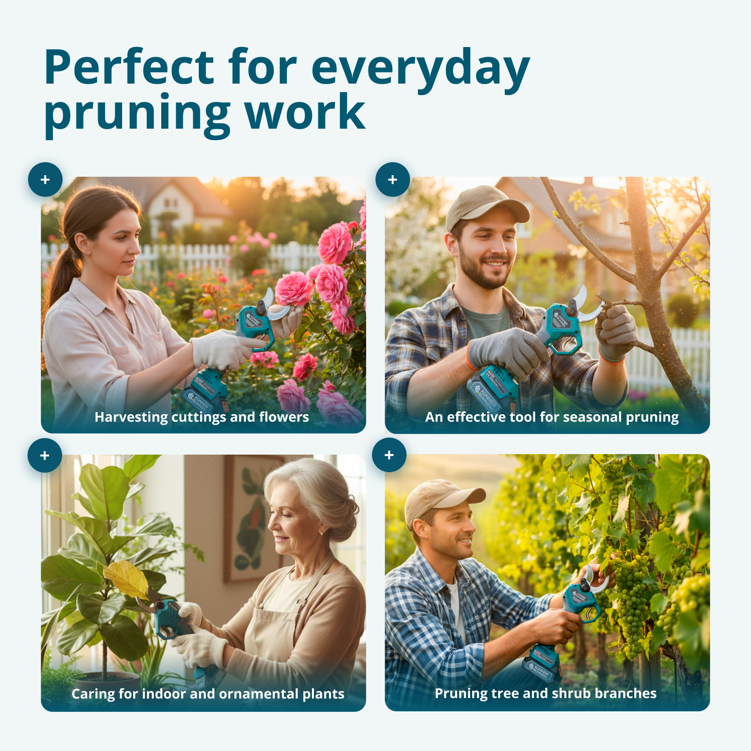 Cordless Electric Pruning Shears KS CPS20V-40