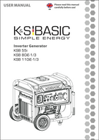 Inverter Generator KSB 55i, KSB 80iE-1/3, KSB 110iE-1/3