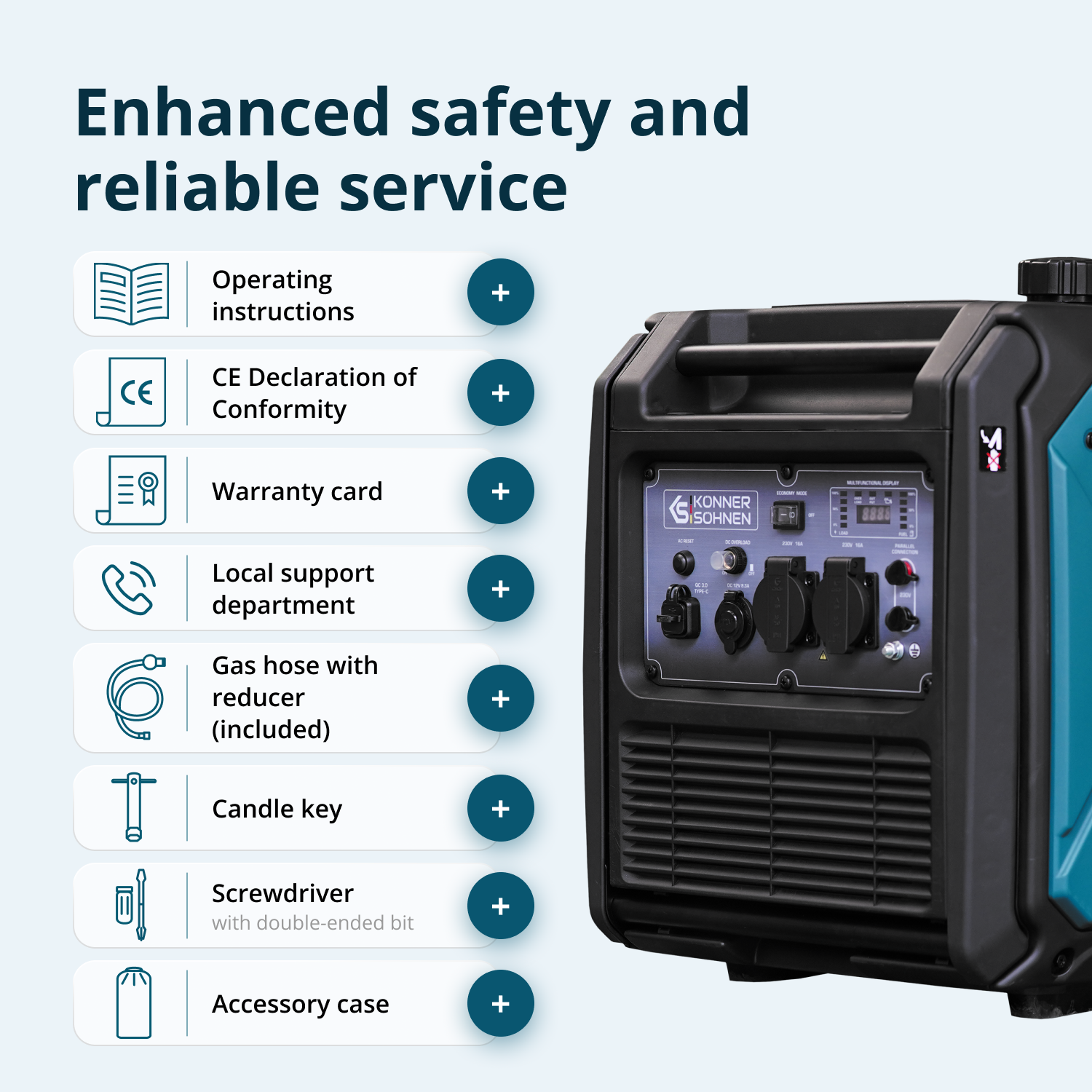 LPG/gasoline inverter generator KS 4000iEG S