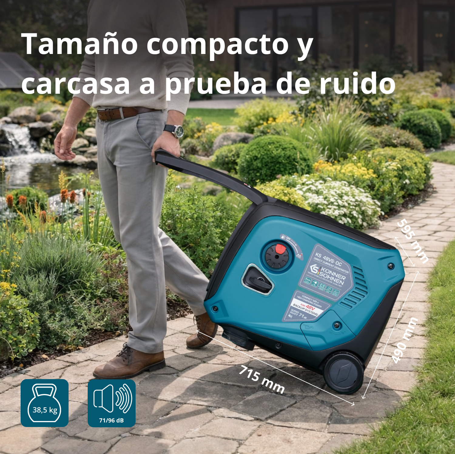 Generador de corriente continua KS 48VS-DC, versión 50–55V