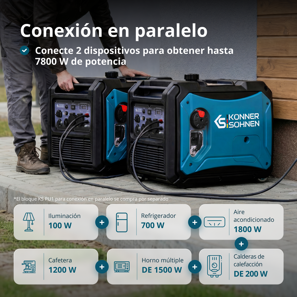 Generador inverter Könner & Söhnen KS 4000iE S