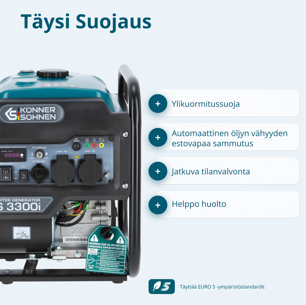 Invertterigeneraattori KS 3300i