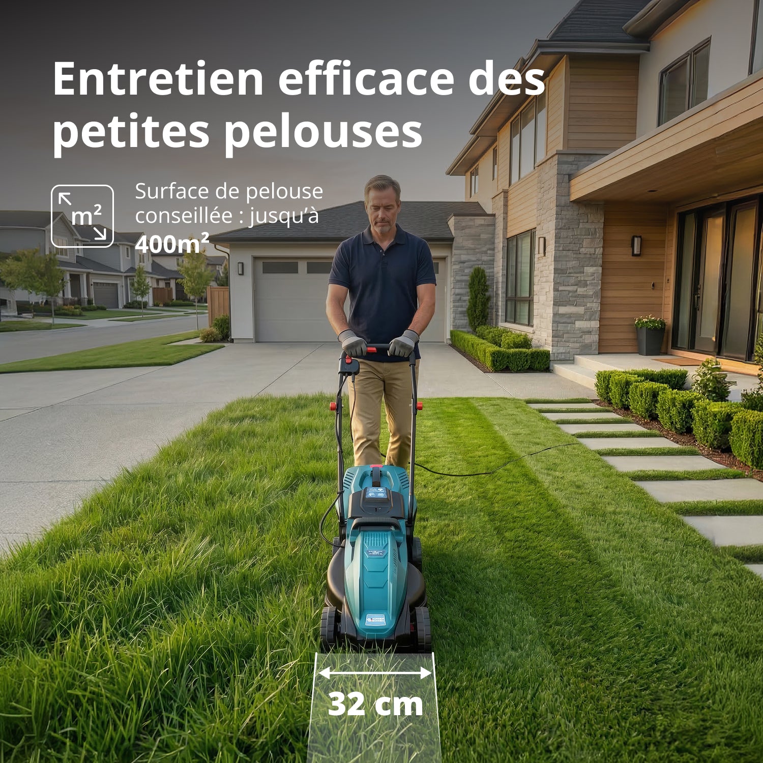 Tondeuse à gazon électrique KS 32LM12-BL