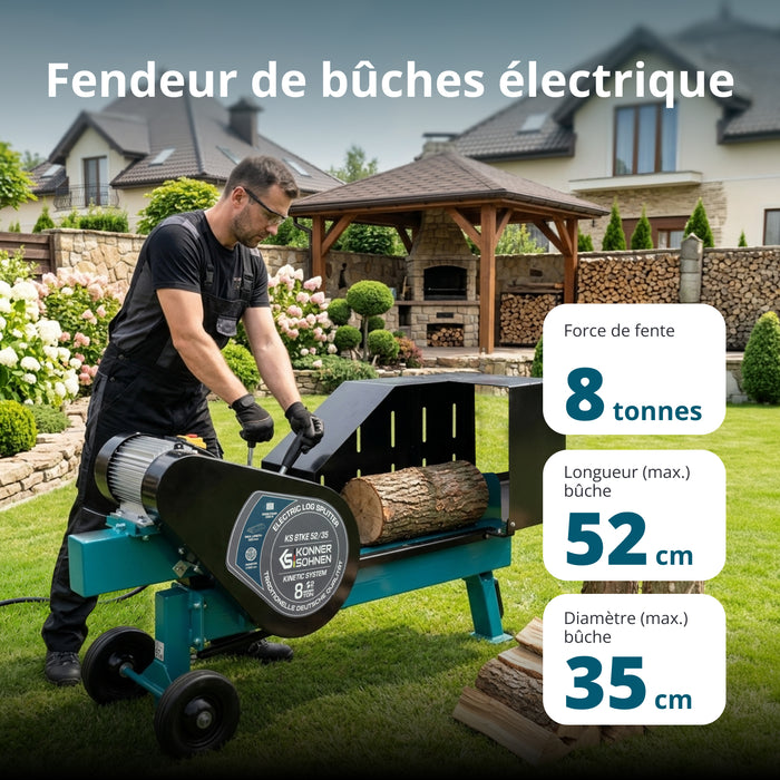 Fendeuse à bois électrique horizontale KS 8TKE 52/35