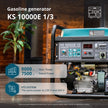 Gasoline generator "Könner & Söhnen" KS 10000E 1/3 thumbnail