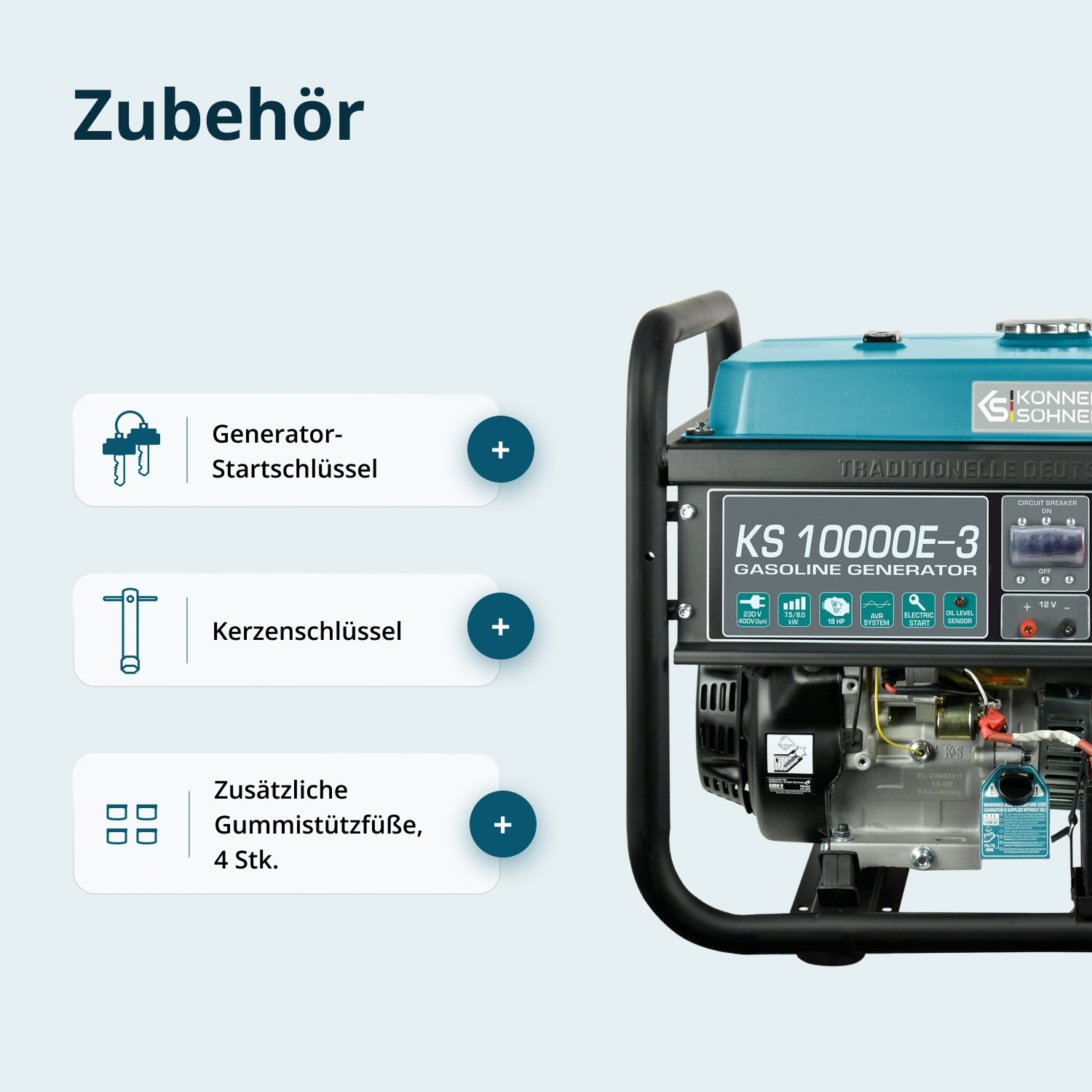 Benzingenerator "Könner & Söhnen" KS 10000E-3