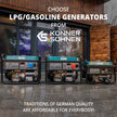 LPG/Gasoline Generator "Könner & Söhnen" KS 3000G thumbnail