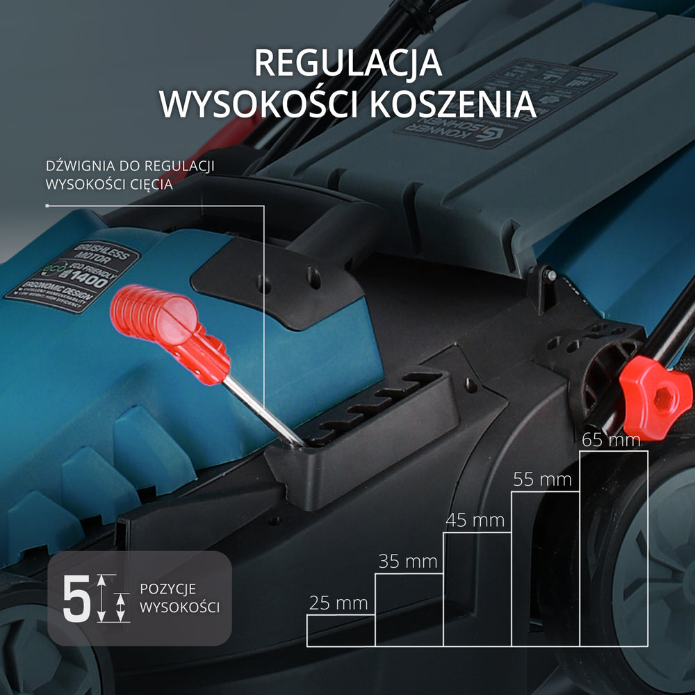 Elektryczna kosiarka do trawy KS 38LM-BL