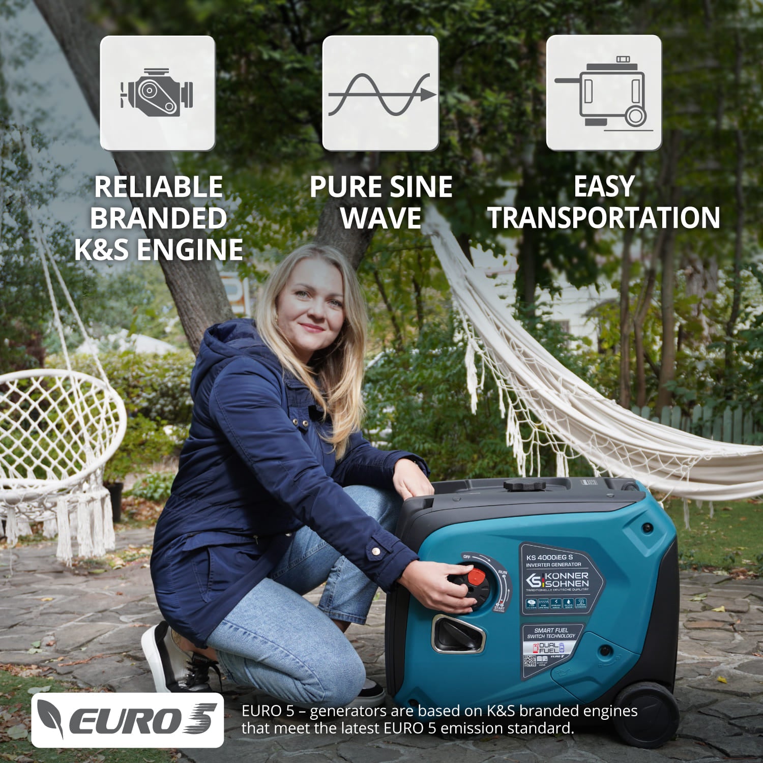 Generatore inverter a gas/LPG KS 4000iEG S
