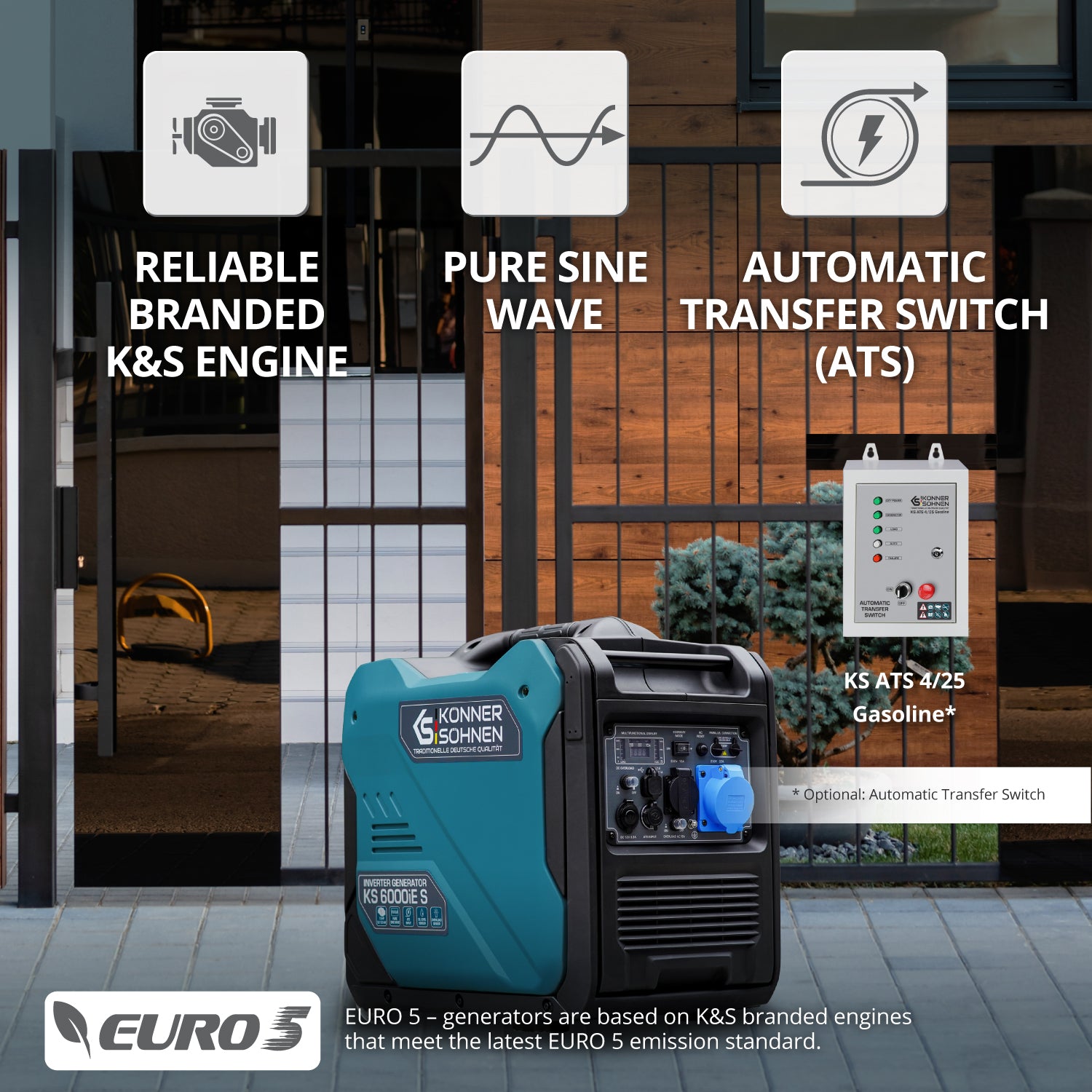 Generador inverter Könner & Söhnen KS 6000iE S
