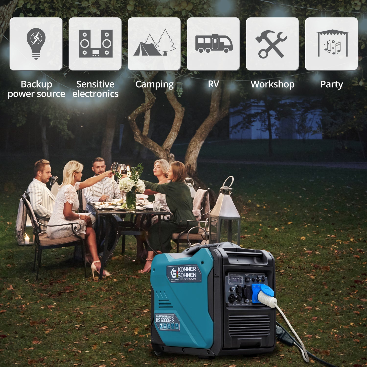 Generador inverter Könner & Söhnen KS 6000iE S