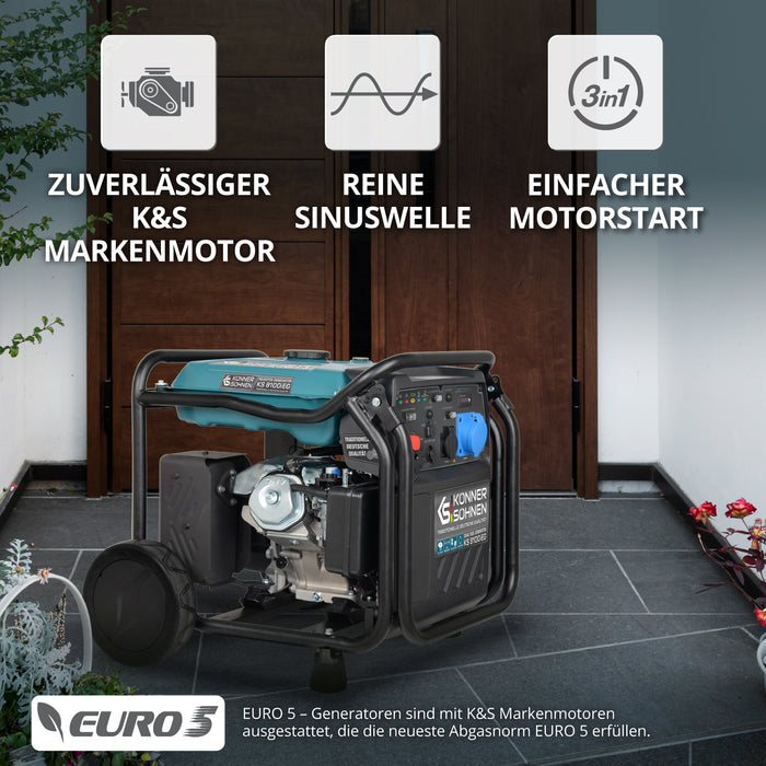 LPG/Benzin-Inverter-Generator KS 8100iEG