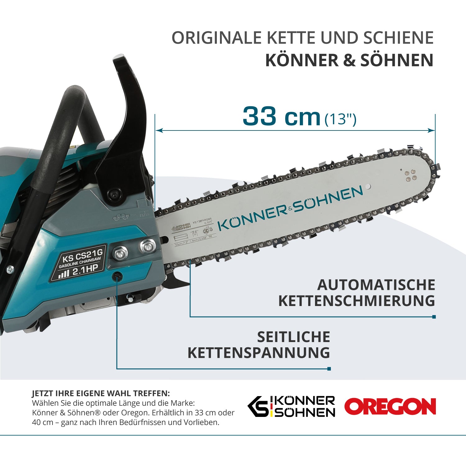 Benzinska motorna testera KS CS21G-13