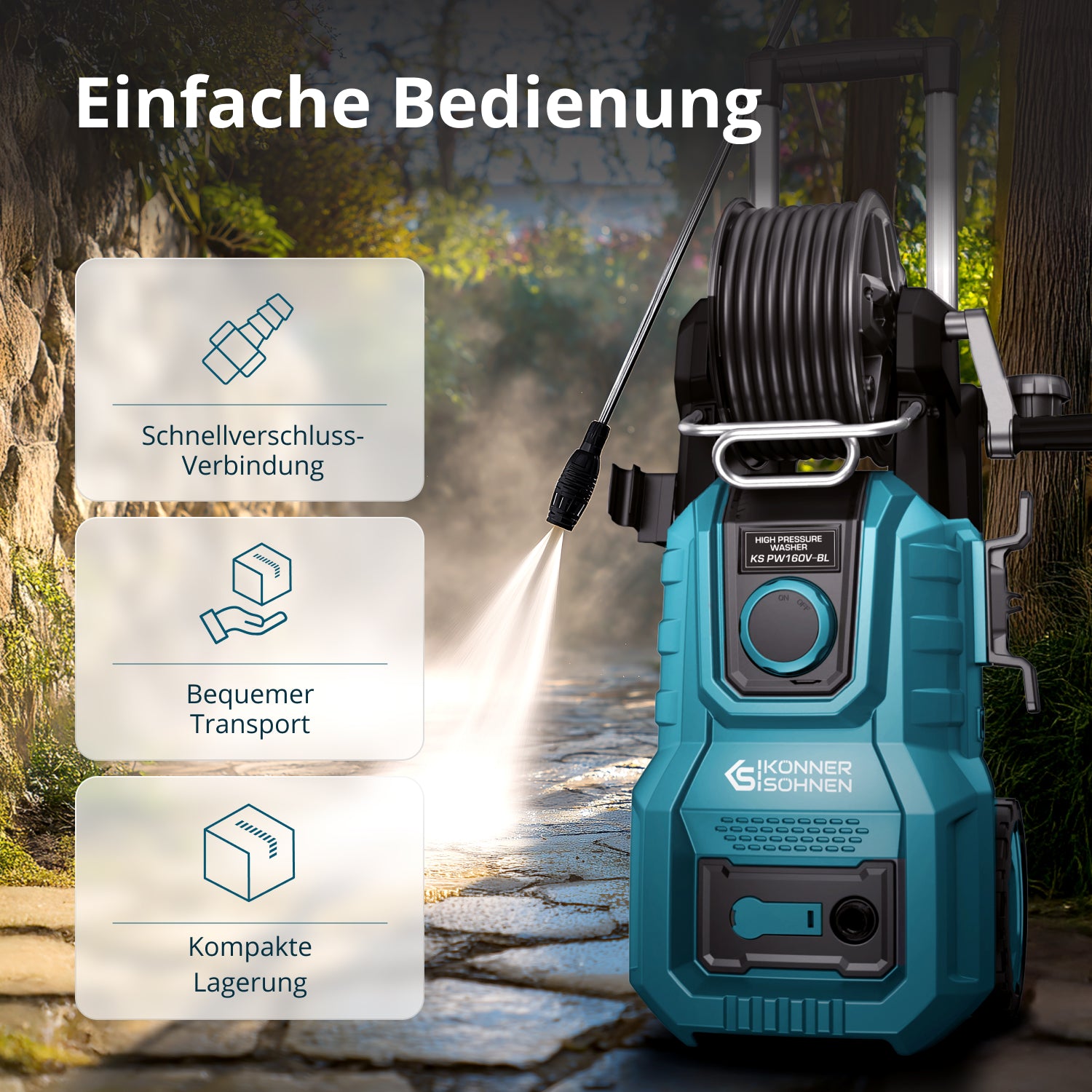Hogedrukreiniger KS PW160V-BL