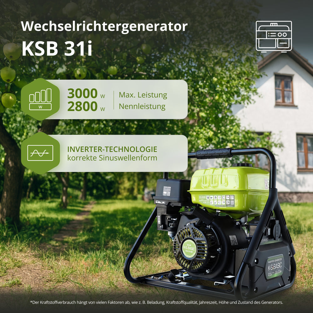 Invertorový generátor KSB 31i