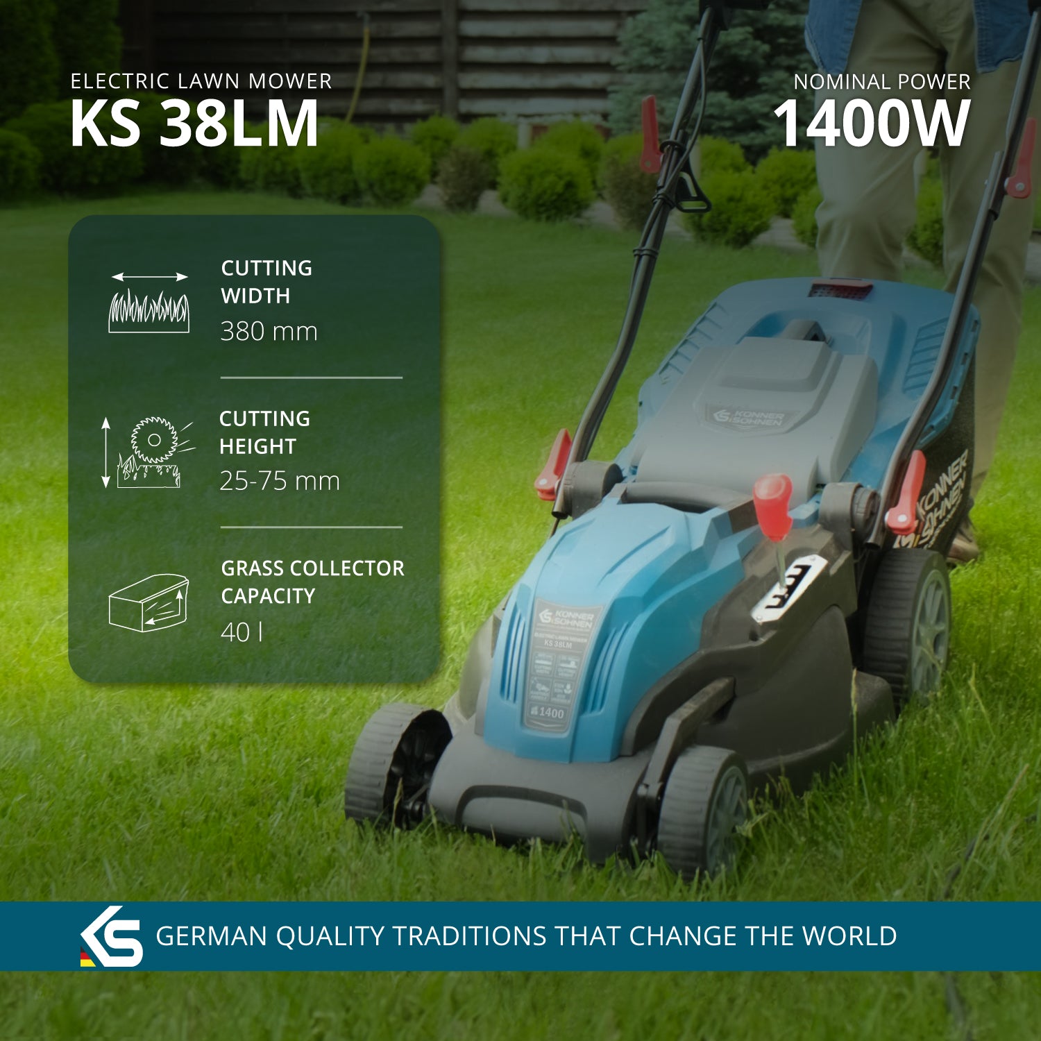 Elektrická sekačka na trávu KS 38LM