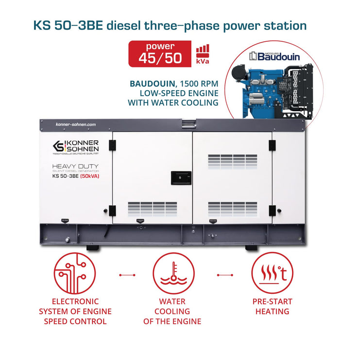 Diesel Trefaset Kraftværk KS 50-3BE
