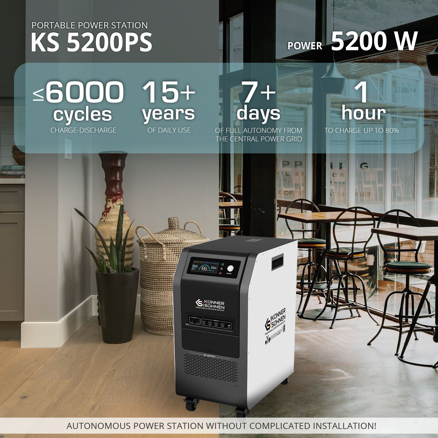 Преносима електроцентрала KS 5200PS