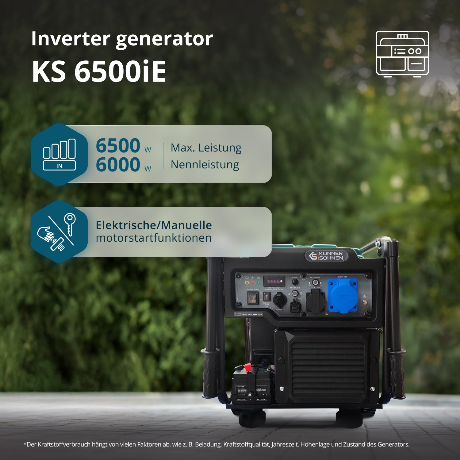 Γεννήτρια Βενζίνης Inverter KS 6500iE