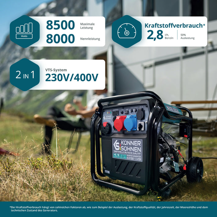 Gerador Inversor KS 8100iE 1/3 ATSR
