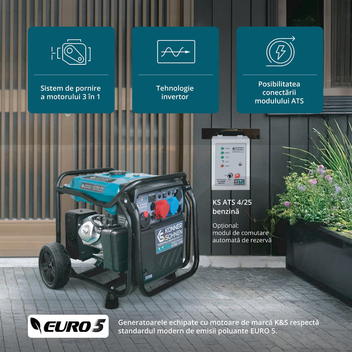 Generator invertor KS 8100iE 1/3 ATSR