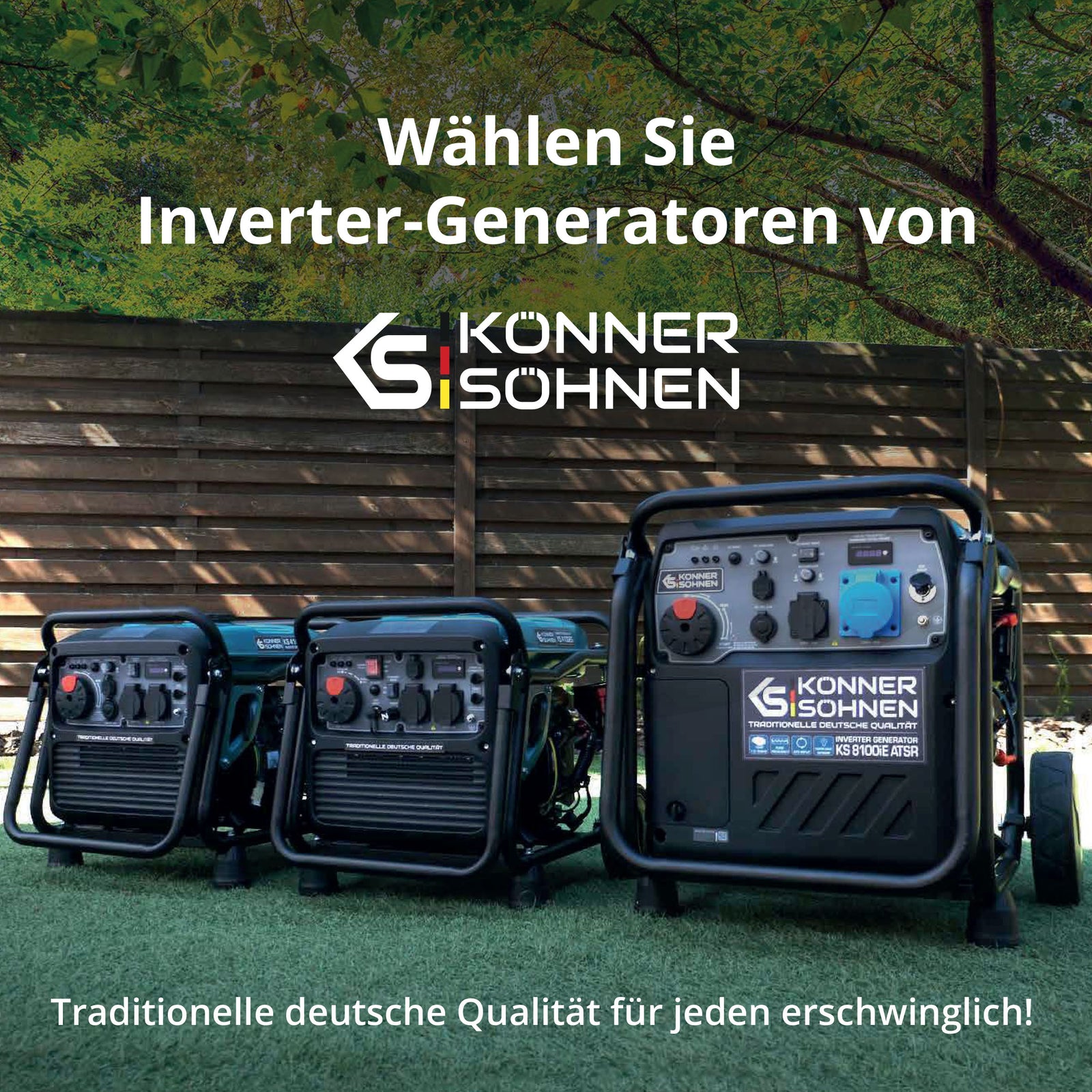 Inverter-Stromerzeuger KS 8100iE 1/3 ATSR