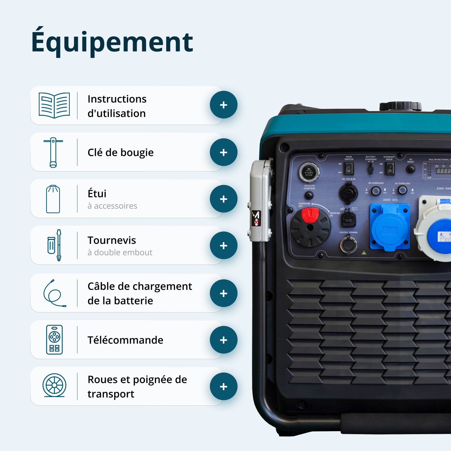 Groupe électrogène Inverter KS 9500iE S ATSR