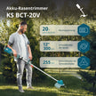Tăietor de perii fără fir și trimmer cu fir KS BCT-20V thumbnail