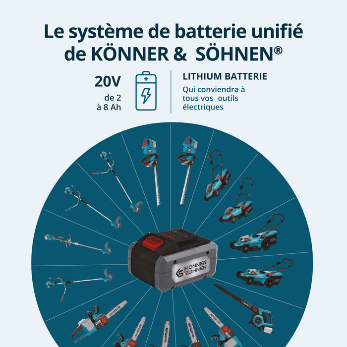 Taille-bordures de jardin sur batterie KS BCT-40V