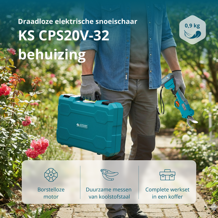 Snoerloze Elektrische Snoeischaar KS CPS20V-32 CASE PLUS