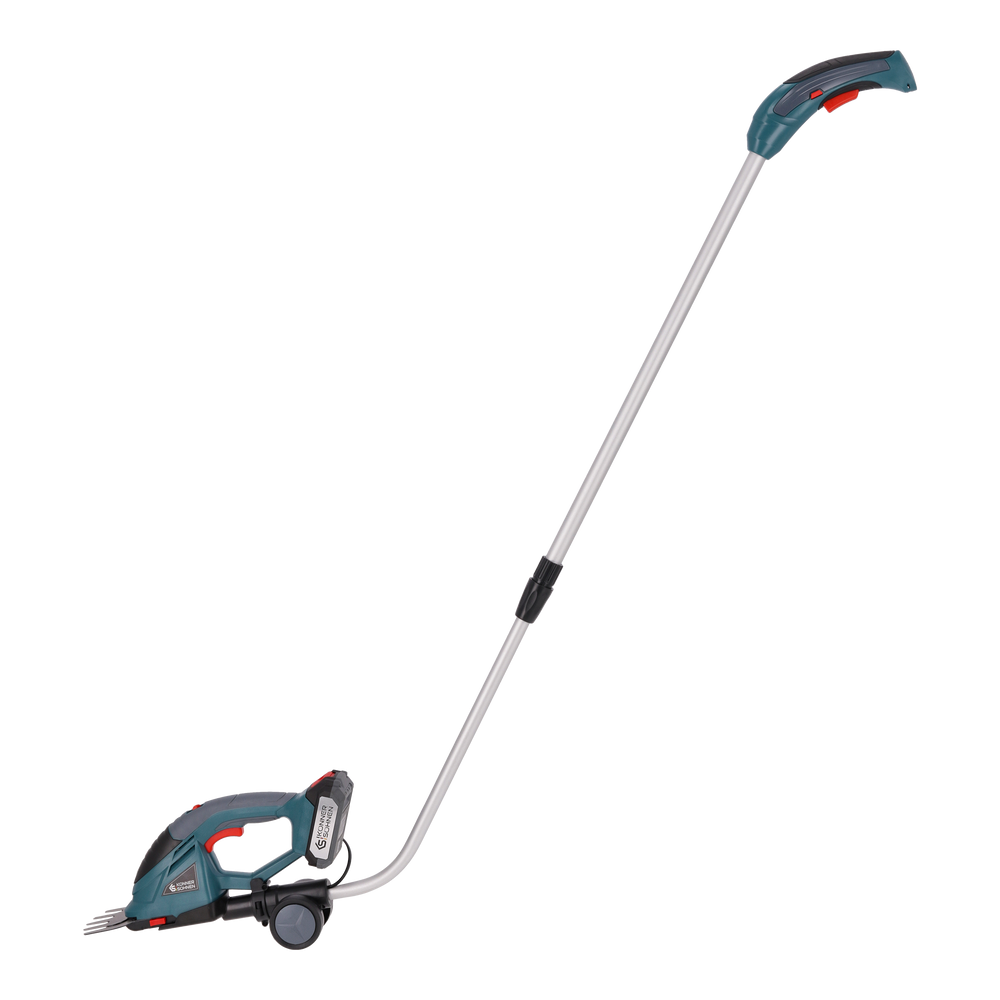 Snoerloze 2 in 1 Grasmaai- en Heggenschaar met Telescopische Verlengstok KS SHT-20V + Extension Pole