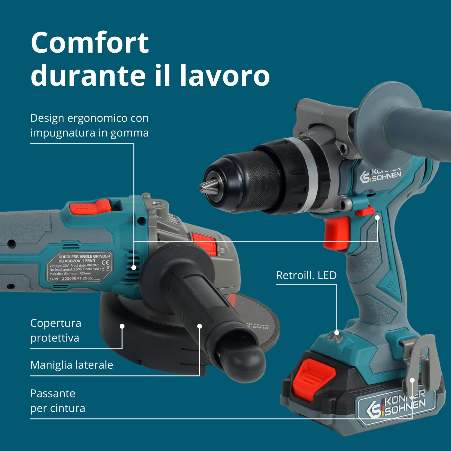 Set Master Senza Fili KS IDAGB 20V SET 1