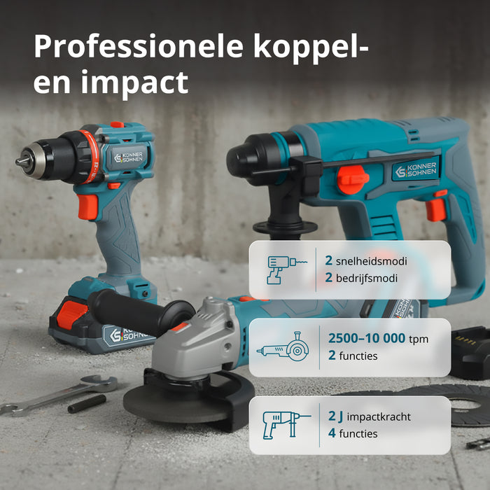 Snoerloze Master Set 3-in-1 Kit KS RHAGD 20V SET 3 PLUS