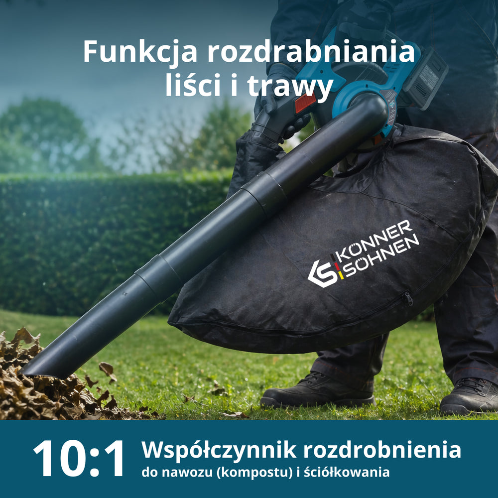 Ogrodowy bezprzewodowy odkurzacz-dmuchawa KS LBV-40V
