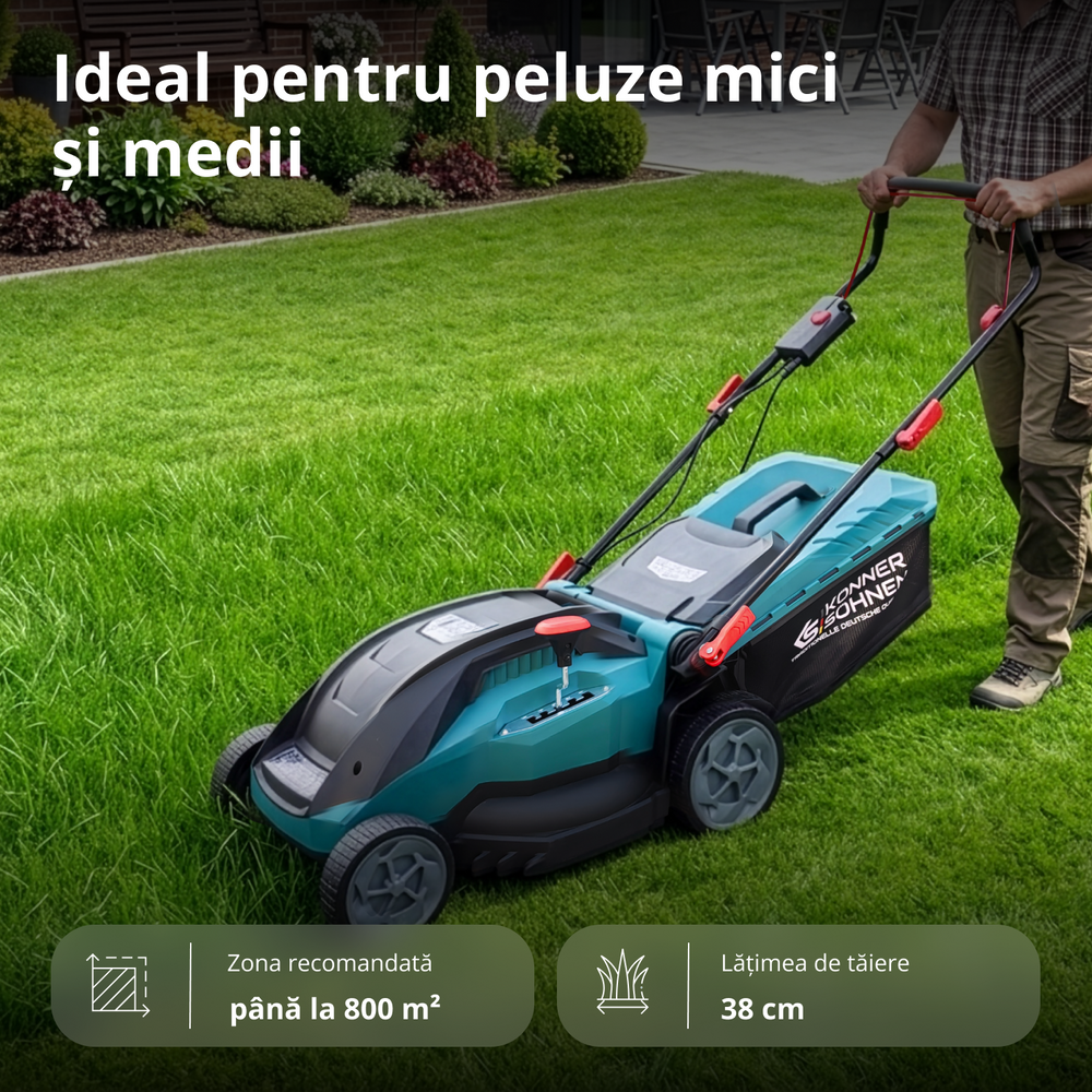 Mașină electrică de tuns gazonul KS 38LM16-BL