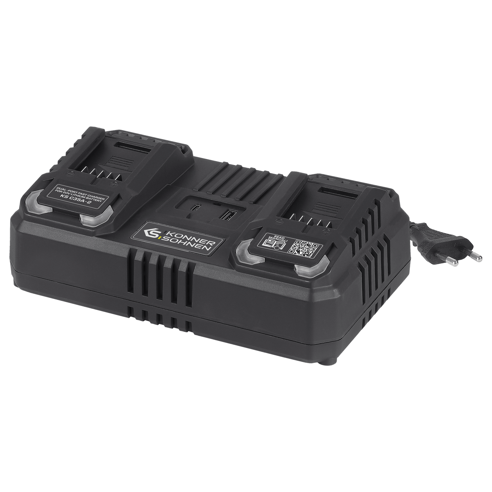 Kaksoislaturi 20V ladattaville akuille KS C35A-2