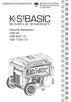 Invertergenerator KSB 55i, KSB 80iE-1/3, KSB 110iE-1/3